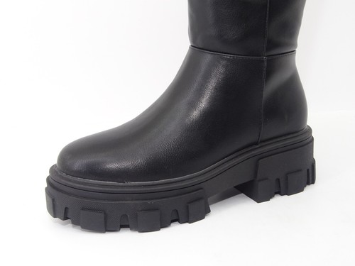 BULLBOXER Plateau Overknee botas botas mujer zapatos negro talla 39 - Imagen 6 de 13