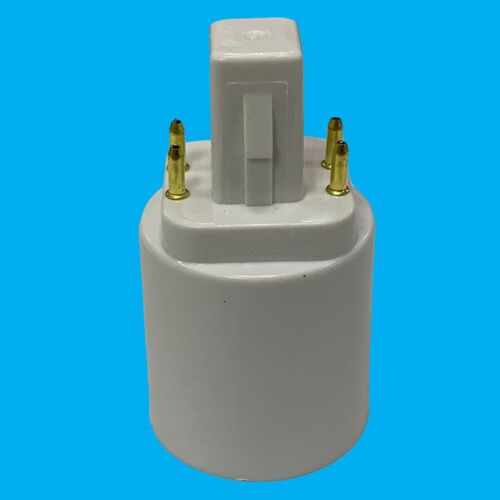 1x G24 4 Pin To BC B22 Bayonet Light Bulb Adaptor Lamp Fitting Converter Holder - Picture 3 of 4