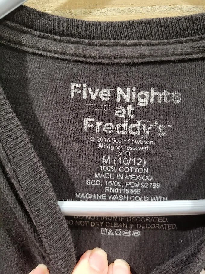 Five Nights At Freddy's Starter Pack Kids Medium (10-12) Graphic Short Sleeves T - Image 3 of 4