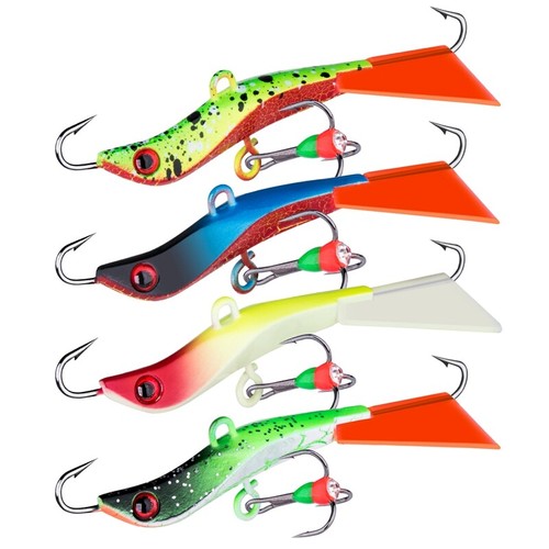 Goture Winter Ice Jigs Lot Lead Jigging Minnow Hard Bait Fishing Lure Trout Bass - Picture 17 of 28