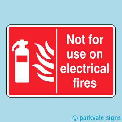 Schild nicht für Elektrokamin