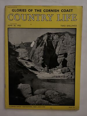 1952 June 20 Country Life Magazine Glories Of The Cornish Coast  (BM1)