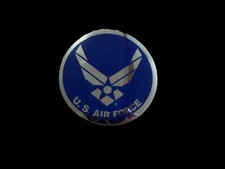 U.S MILITARY AIR FORCE WINGS LOGO REFLECTIVE WINDOW DECAL STICKER 3" ROUND