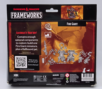WizKids D&D Frameworks: Hill Giant Miniature - Unpainted Unassembled Customizable Miniature. Dungeons & Dragons WizKids D&D Frameworks: Hill Giant Miniature - Unpainted Unassembled Customizable Miniature. Dungeons & Dragons