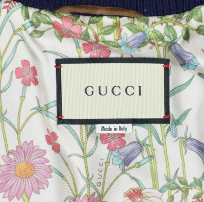 GUCCI Dragon-embroidery Suede Bomber Jacket 2017AW Dragon