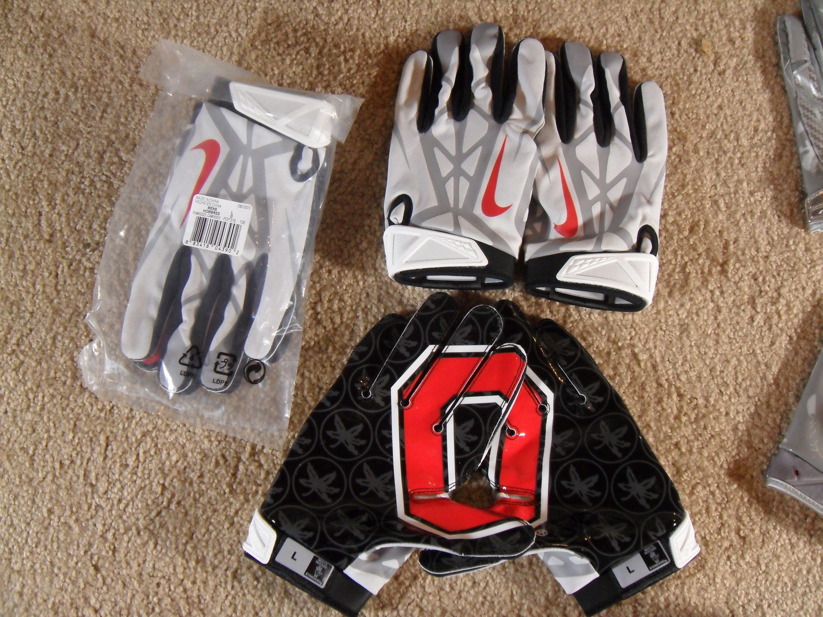 ohio state football receiver gloves