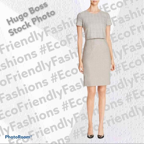 Gray Decara Wool Shift Dress Size 