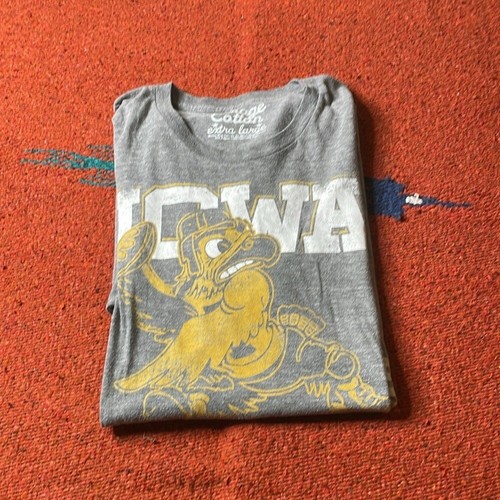 Garage Cotton Iowa Hawkeyes Unisex XL Grau Football Tee - Bild 7 von 7