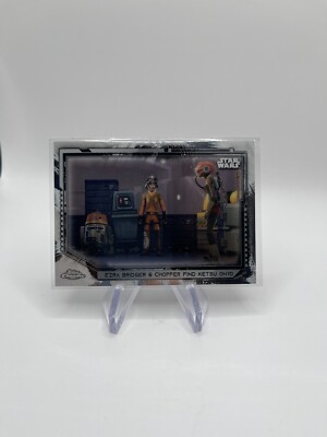 2021 Star Wars Chrome Legacy Base #122 Ezra Bridger & Chopper Find Ketsu Onyo