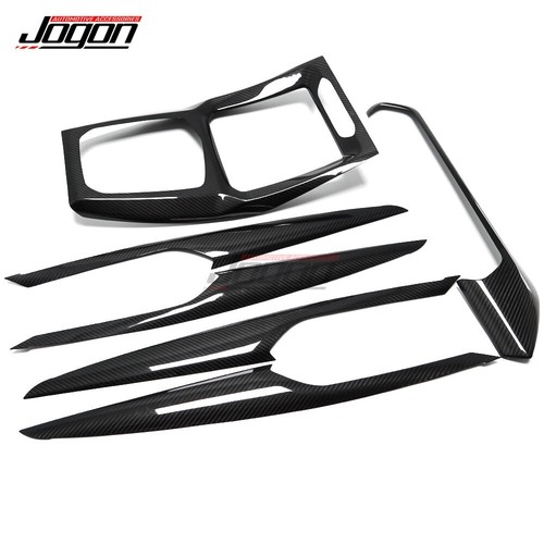 Consola de tablero de fibra de carbono borde de panel de puerta interior para BMW X3 G01 X4 M40i 2022 2023 - Imagen 9 de 9