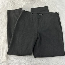 Talbots Womens Classic Side Zip Dress Pants Gray Size 8 Petite Soft Stretch EUC