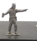Marx 60mm Foreign Legion with Binoculars Pointing in Sliver