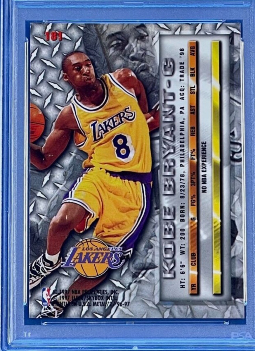 1996 Fleer Metal Precious Metal #181 Kobe Bryant Rookie Card | eBay