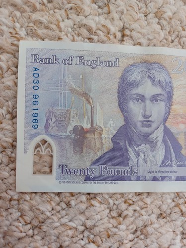 Queen Elizabeth II Polymer Apollo11 Armstrong Twenty Pound Banknote AD30961969 - Bild 16 von 21