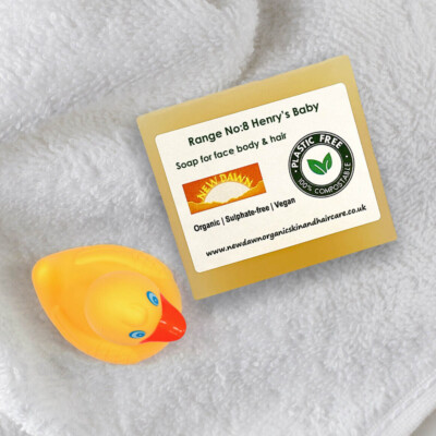 Newborn Baby Soap & Shampoo Bar - Natural Organic Handmade Skin and Hair Care
