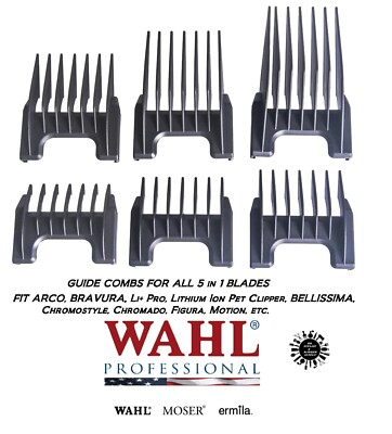 Wahl 5 in 1 Attachment Comb Cutting Guide For Kuno,Li+Pro 2,Chromstyle,BIG MAG