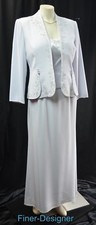 MONTAGE by Mon Cheri 2PC suit Dress long maxi gown beaded MOB formal ice 10P NEW