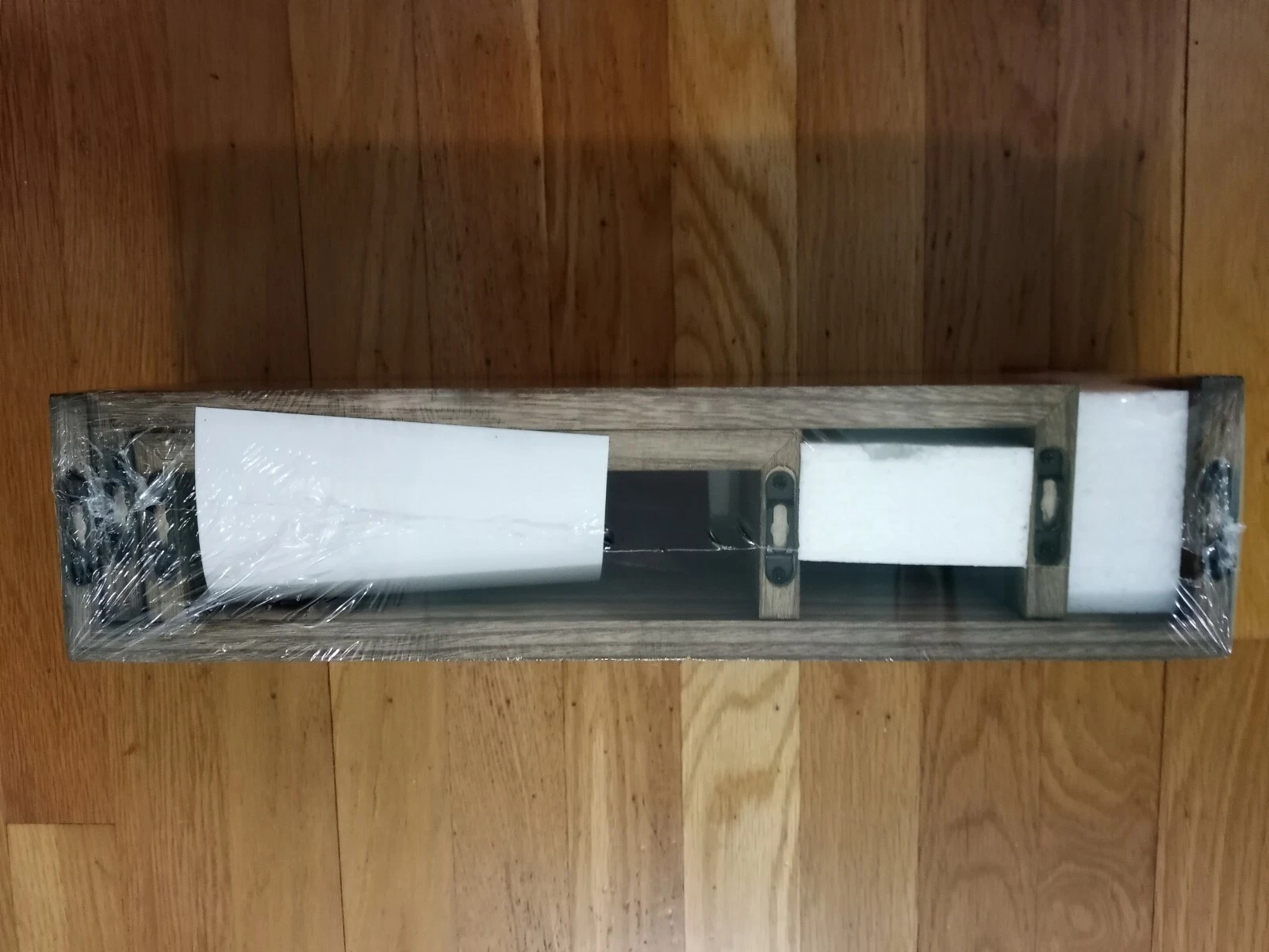 FLOATING SHELVES WALL MOUNTED SOLID WOOD WALL SHELVES SET OF 3 PIECES.