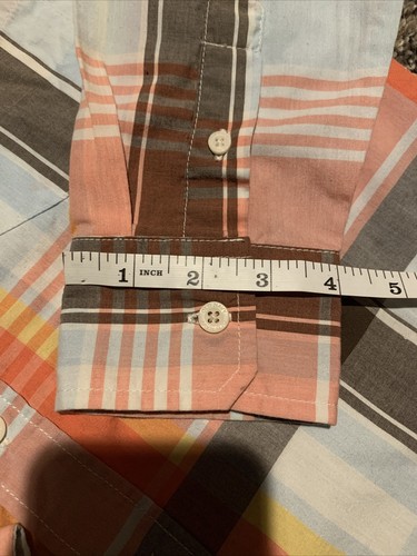 Lot Of 4 Dress Shirts Boys Medium Long Sleeve Flannel All White Checkered Blue - Picture 6 of 24
