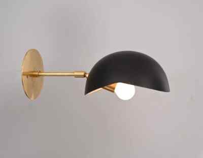 1 Light Cut Shade Handmade Vintage Wall Sconce Modern Raw Brass Wall Lamp