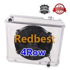 4Row Radiator+Shroud Fan For 1963-1966 64 65 Chevy C/K Pickup C10 C20 C30 CC284