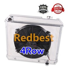 4row Radiatorshroud Fan For 1963-1966 64 65 Chevy Ck Pickup C10 C20 C30 Cc284