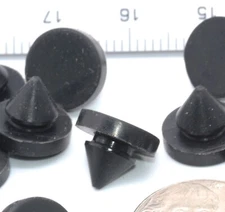 Universal 1/4" Rubber Push-In Feet  Fits 1/4" Hole w 1/2" OD & 1/8" Thick Height