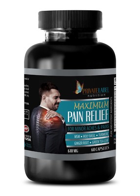 Headache relief supplement - MAXIMUM PAIN RELIEF 610MG - msm Immune - 1 Bottle
