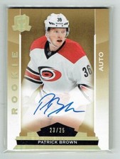 14-15 UD Upper Deck The Cup Patrick Brown /25 Gold Spectrum Rookie Auto