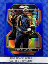 2022 #200 Tina Charles WNBA Panini Prizm Blue Prizm 015/149 Sun