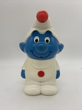 The Smurfs Musical Toy Wind-Up Figure 6" Tall Vintage 1982 Illco