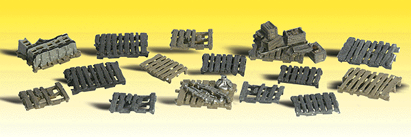 Woodland Scenics 2161 N Scale Assorted Skids Scenic Accents Figures Pack of 15