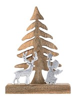 Dekofigur Engel Holzfigur Schutzengel Mangoholz Massiv Weihnachtsdekoration
