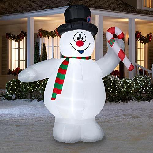Gemmy 9Ft. Inflatable Frosty The Snowman with Candy Cane Indoor/Outdoor