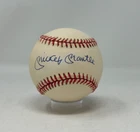 Mickey Mantle Signed Rawlings Official AL Baseball PSA LOA 138 Moderate Toning