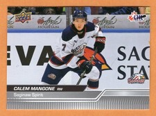 Calem Mangone Saginaw Spirit 2023-24 UD CHL card OHL Lake Superior State