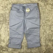 Lee Riders Mid Ride Capri Women Roll It Up Size 8M Jeans