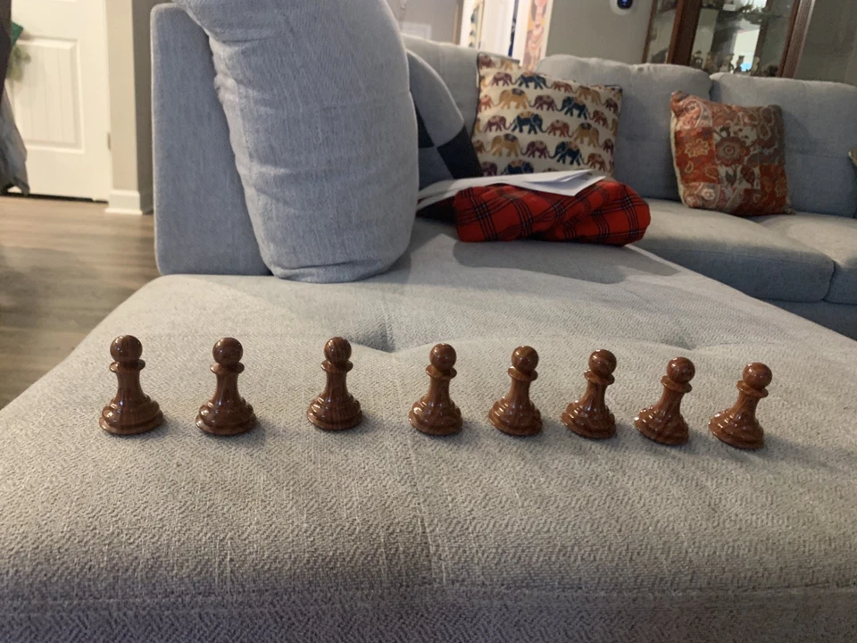 Piezas de ajedrez serie Fischer - 4,0" King - Woodtek usadas Foto 2 de 4