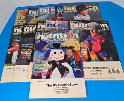 Better Nutrition For Today's Life Magazine Lot Of 13 Vintage 1994 To 1997