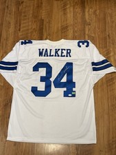Herschel Walker Signed Dallas Cowboys White Pro Cut Jersey - JSA Authentic