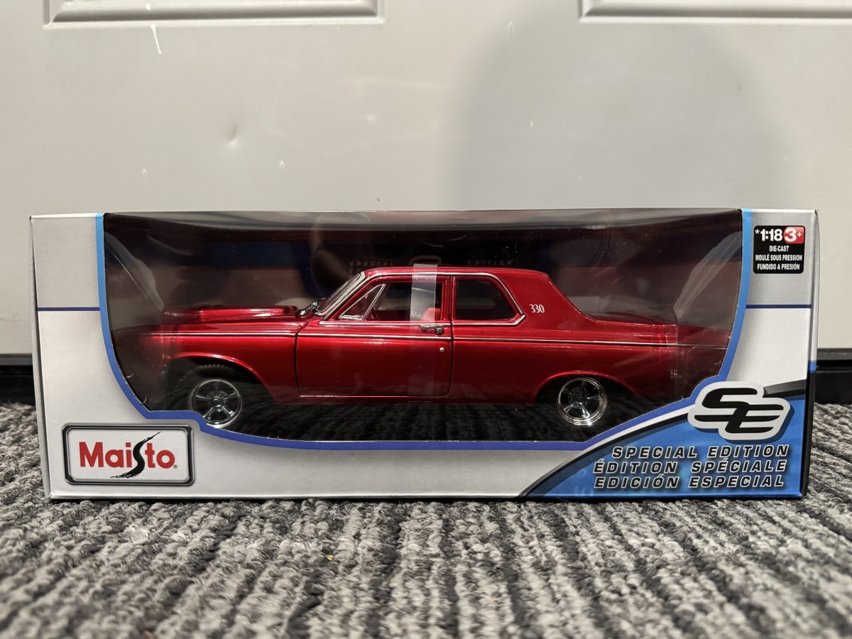 Maisto スペシャルエディション 1963Dodge330レッドメタリック Maisto 1:18 Diecast Special Edition 1963 Dodge 330 RED NEW | eBay