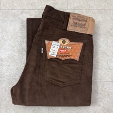 33x31 Levis 517 1529 Corduroy Pants 70s 80s USA Vtg Cords Dark Brown NOS NWT