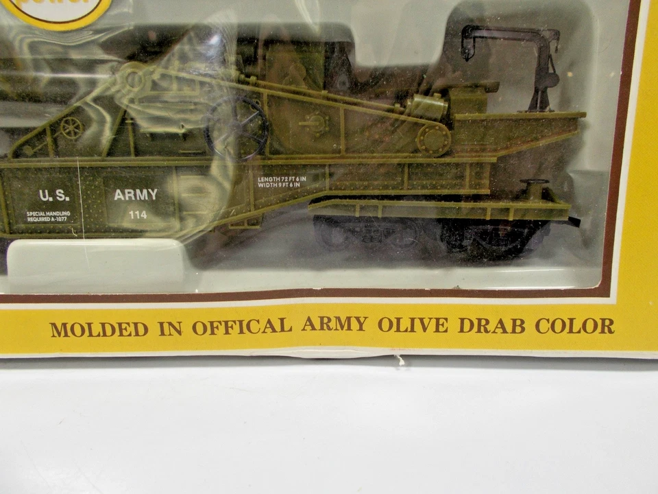 HO Trains Model Power U. S. Army Big Cannon Car Item #99163..w/Box - Image 2 of 4
