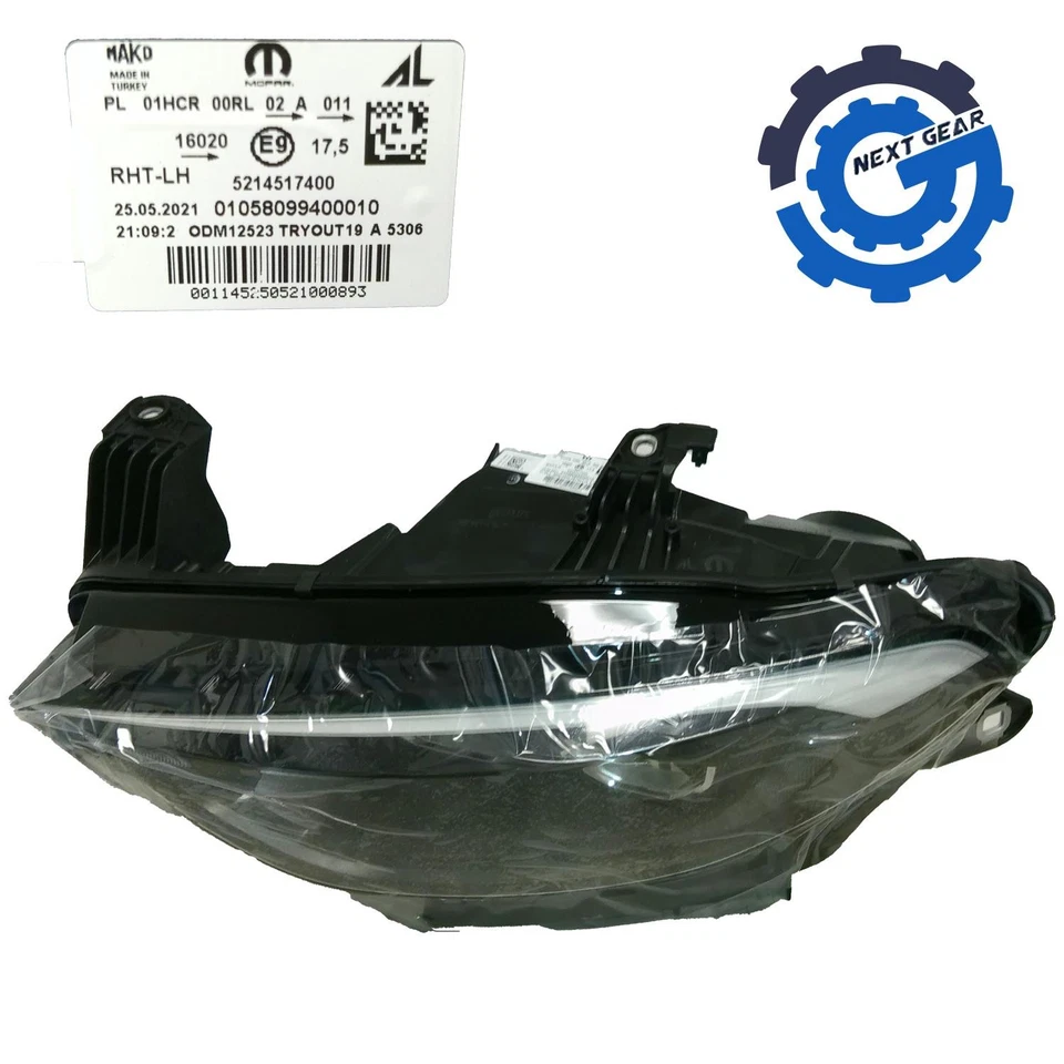 Novo conjunto de farol esquerdo Mopar fabricante de equipamento original para 2016-2020 Fiat Tipo 68476388AA - Imagem 2 de 4