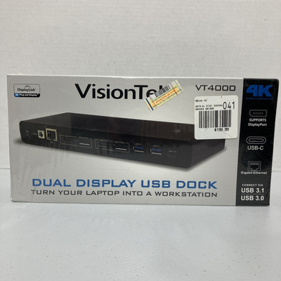 VisionTek Universal Dual 4k USB Docking Station - 901005