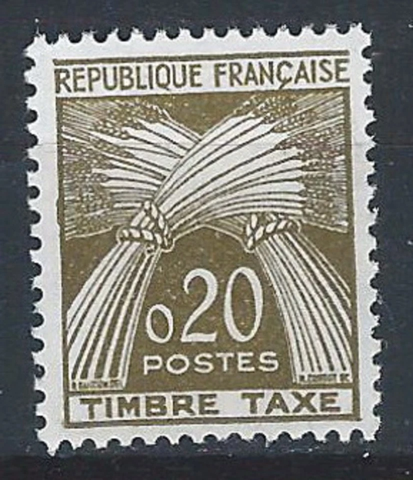 H - 465 - FRANCE - TAXE N° 92 , * * , TTB - Photo 1/1