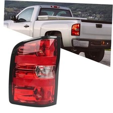 Tail light Assembly for Chevy Silverado 2007 Left Driver Side Black Trim
