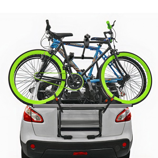 Menabo FahrradträGer 2 FahrräDer FüR Nissan Micra K12 2002-2010 Silber Schwarz-image