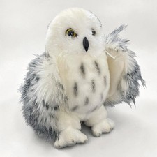 Douglas White Snowy Owl Plush Wizard Spotted Forest Animal Realistic VTG 8  