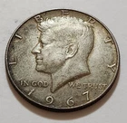 1967 Kennedy Half Dollar • 40% Silver • Circulated • X179